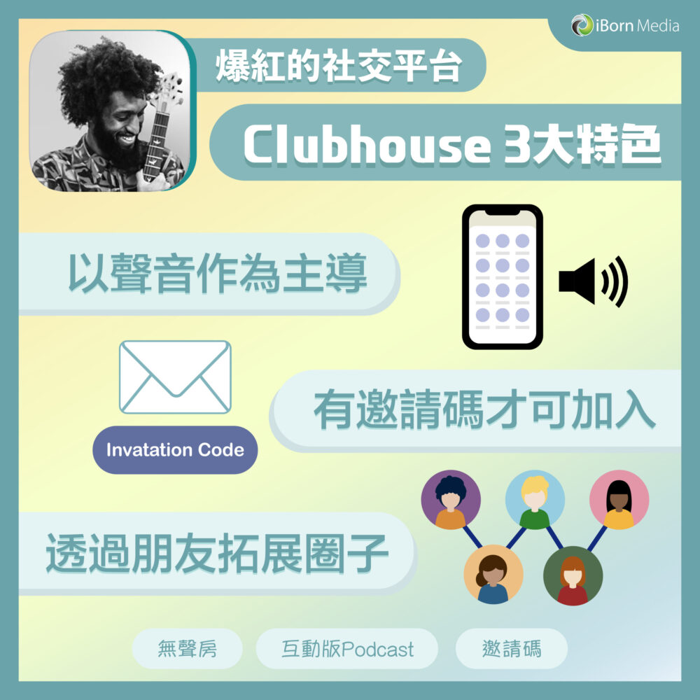 Read more about the article 【爆紅的社交平台——Clubhouse 3大特色】